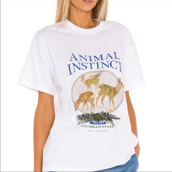 Local Heroes Tops - Bambies Tee in White by Local Heroes